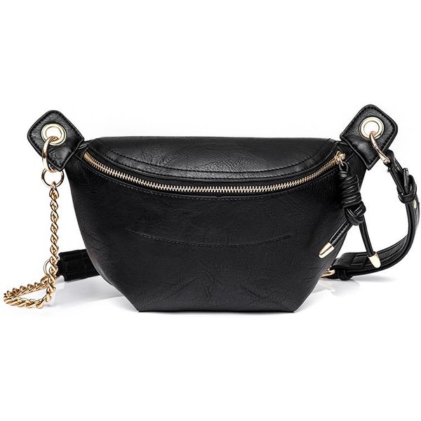 Damska Casualowa I Modna Torba Crossbody Europejska I AmerykańSka Retro Damska Torba Na Pierś Saszetka Biodrowa Czarny-image