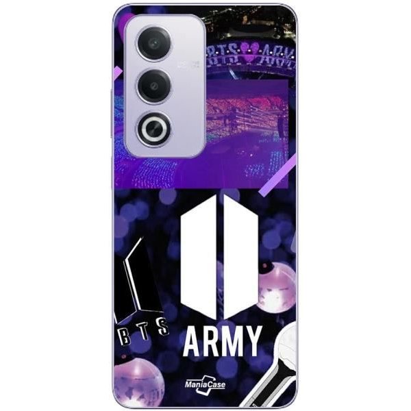 Coque - BTS - Oppo A80 - Souple - Noir - Logo ArméE BTS-image
