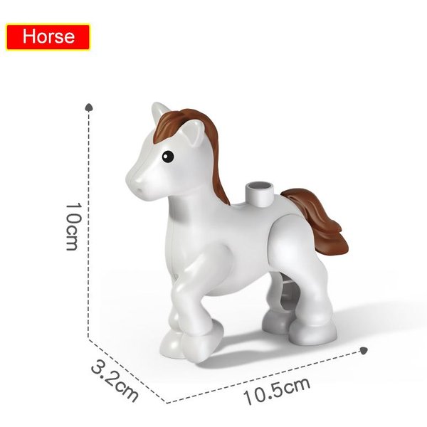 Nowe DużE Klocki ZwierzęTa Figurki Dinozaur Kangur DIY Klocki Zabawki Do SkłAdania Dla Dzieci Dzieci Prezent Edukacyjna Zabawa-image