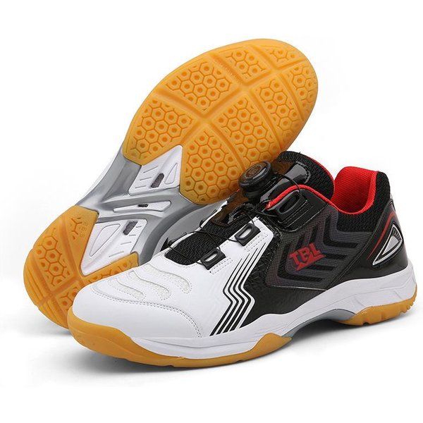 Profesjonalne Buty Tenisowe OddychająCe Buty Do Tenisa StołOwego Tendon Bottom Buty Do Badmintona Buty Do SiatkóWki Dla Par 45 Orange-image