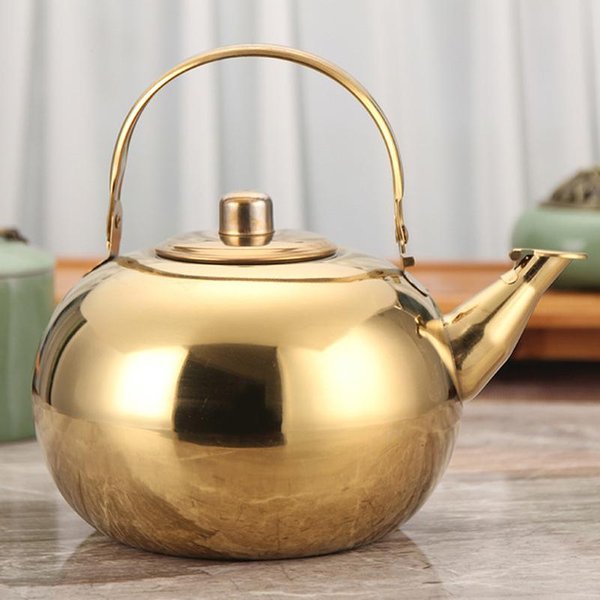 Dzbanek Do Herbaty Ze Stali Nierdzewnej Z Sitkiem Do Herbaty Czajniczek Z Zaparzaczem Zestawy Do Herbaty Czajnik Do Herbaty Zaparzacz Czajniczek 14Cm-image