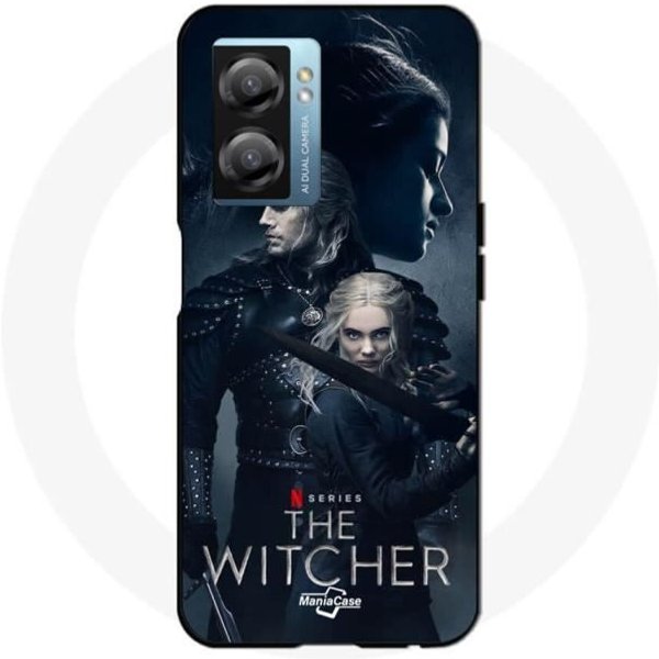Coque Oppo A77 5G The Witcher Geralt Yennefer Ciri Epee-image