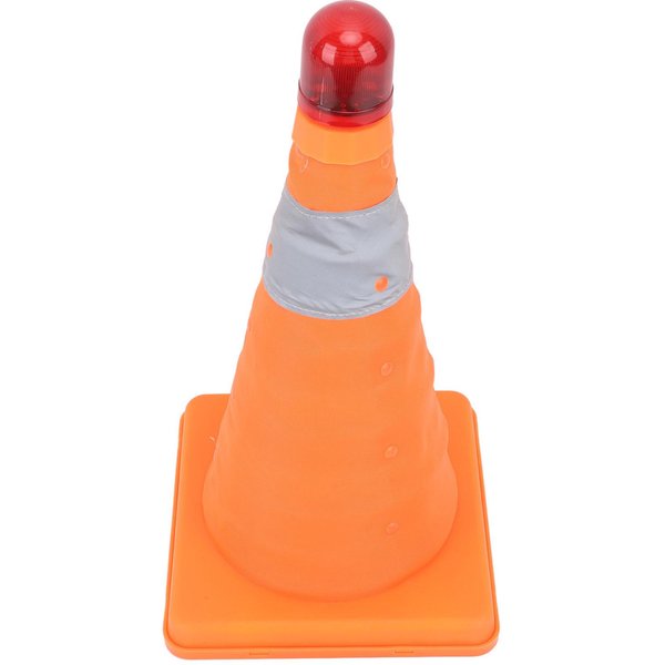Cono De Seguridad Vial 30X19X19Cm Plegable PortáTil Reflectante Cono De Estacionamiento Con Luz De Advertencia LED-image