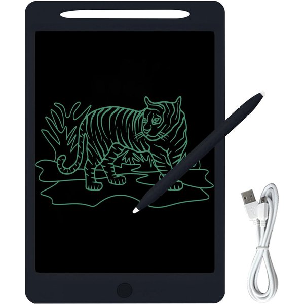 ŁAdowalny Tablet LCD Do Pisania 11,5-Calowy Tablet Do Rysowania Pisma RęCznego Kolorowy Ekran Z Rysikiem Monochrome Screen Czarny-image