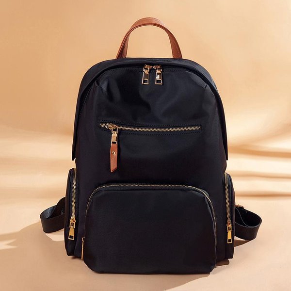 Mochilas Escolares Para Estudiantes, Mochilas, Mochilas Impermeables De Tela Oxford Para Mujer, Bolsas De Viaje De Gran Capacidad Negro-image