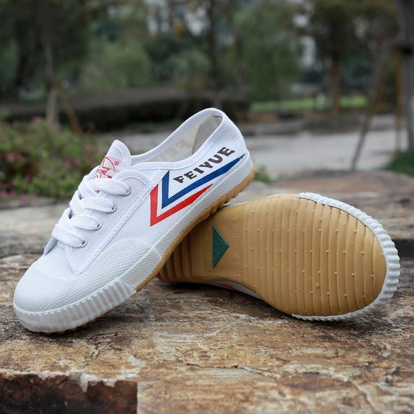 Buty Treningowe Sportowe Obuwie Kung Fu Karate Wushu Buty Sztuk Walki Tai Chi Taekwondo ChińSkie Tradycyjne Buty Z PłóTna 33 BiałY-image