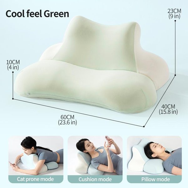 AcuéStese En La Cama Almohada Para Dormir AcuéStese En La Cama Artefacto Multifuncional PosicióN Boca Abajo Almohada Para Acostarse AcuéStese Durmiendo Almohada Para Acostarse CojíN 60X40X23Cm-image