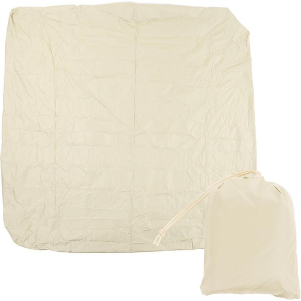 Cubierta Para SPA Cuadrada Impermeable PoliéSter TafetáN Recubierto De Plata 190 Resistente A La Intemperie Cubierta Para Jacuzzi 207X207X30Cm/81.5X81.5X11.8In Beige-image