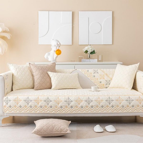 Funda De Sofá De AlgodóN Bohemia Para Sala De Estar, CojíN Antideslizante Para Sofá, Toalla Universal Para Todas Las Estaciones, Funda De Sofá, Toalla Trasera, DecoracióN Del Hogar 45X45 Pillowcase 1Pc-image