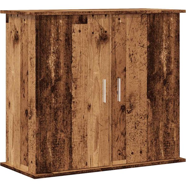 Soporte Para Acuario Aspecto Madera RúStica 81 X 36 X 73 Cm Madera De IngenieríA-image