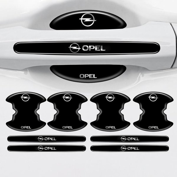 4/8 Sztuk Naklejki Ochronne Na Klamki Drzwi Samochodu Antykolizyjne Do Opel Astra Insignia Corsa Zafira Meriva Mokka Vivaro Vectra Antara-image
