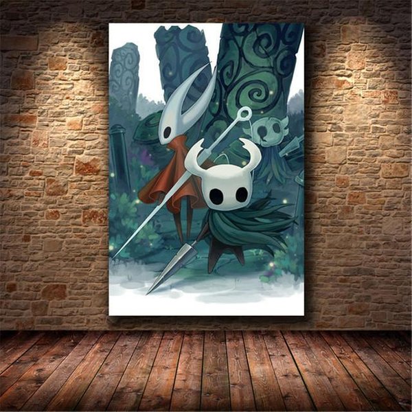 Hollow Knight Gra Elektroniczna Plakat Do Dekoracji Domu Malarstwo Dla Dzieci Anime Z Grą Druk Na PłóTnie śCiana Salonu 21Cm×30Cm Noframe-image