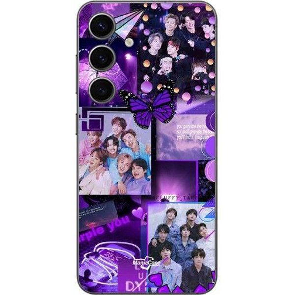 Funda De TeléFono - Maniacase - Samsung Galaxy S25 - Bts Concept Violet - Silicona Tpu - Flexible Negro-image