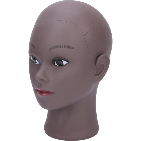 Model AfrykańSki GłOwa Manekina Kapelusz Peruka BiżUteria WyśWietlacz Praktyka Czarna łYsa GłOwa Manekina Gray-image
