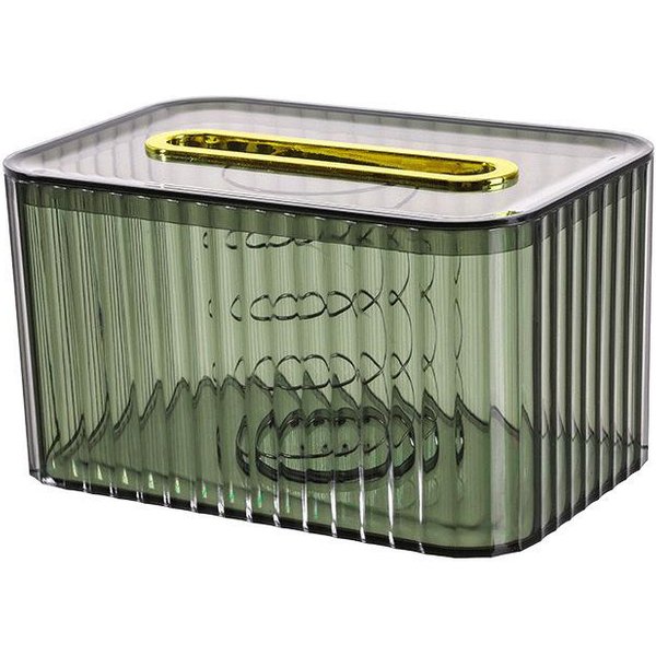 Caja De PañUelos Para El Hogar, Caja De PañUelos Transparente Para Escritorio, Caja De Almacenamiento De Papel De Bombeo, DecoracióN Para Sala De Estar, Comedor Y Mesa De Café-image