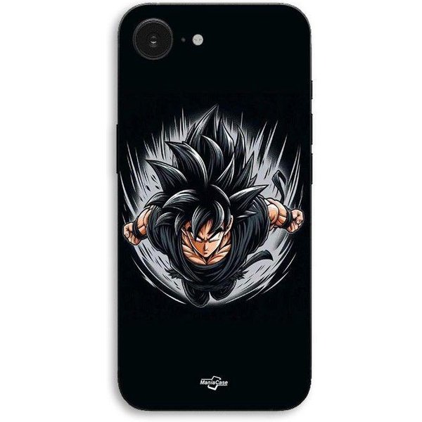 Coque De TéLéPhone - Maniacase - Iphone 17E - Noir - Silicone TPU - Dragon Ball Black Goku Czarny-image