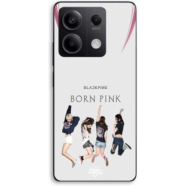 Etui Na Telefon - Maniacase - Xiaomi Redmi Note 13 5G - Silikon Tpu - Czarne (Blackpink Born Pink) - Motyw Kpop Czarny-image