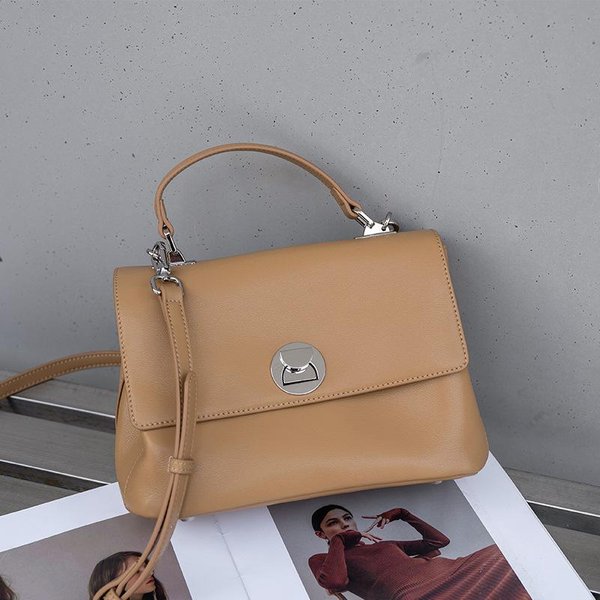 Bolso De Piel Vacuna Para Mujer Bolso De Mano Nuevo Y A La Moda Bolso VersáTil Casual Para Mujer Para Desplazamientos Bolso Niche De Hombro ÚNico Bandolera Gray-image