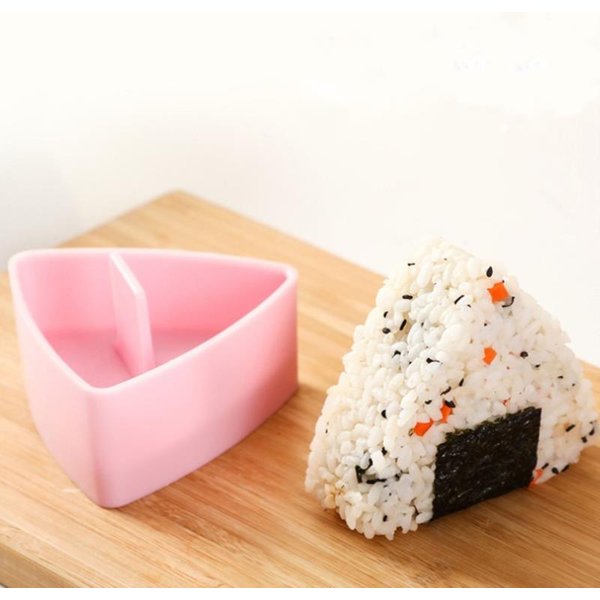 Forma Do Sushi Onigiri Kulka RyżOwa Prasa Do żYwnośCi TróJkąTna Forma Do Robienia Sushi Zestaw Sushi RóżOwy-image