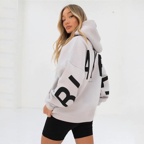 Unisex Bluza Z Kapturem Nadruk DłUgi RęKaw LuźNa Codzienna Pulower Bluza Z Kapturem Gruba MięKka Streetwear Top Dla MężCzyzn Kobiet XXL-image