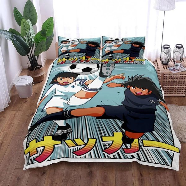 ColeccióN De Fundas NóRdicas Inazuma Eleven Boys TamañO King Queen Doble Full Twin Individual Con ColeccióN De Ropa De Cama EU Single(135X200Cm) Gray-image