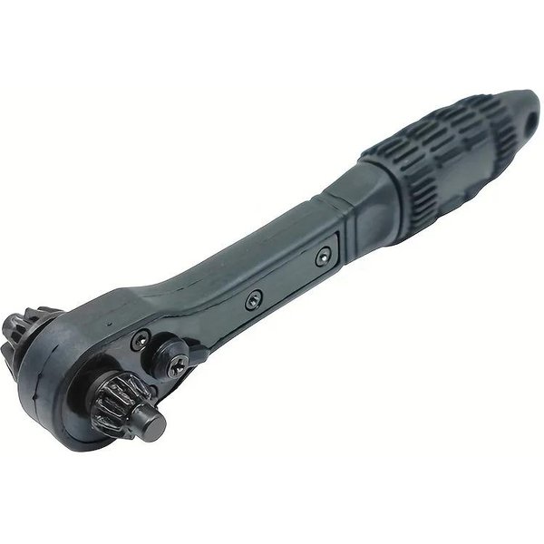 Llave Especial De Mandril Para Taladro EléCtrico, Ahorradora De Trabajo, 2 En 1, Carraca, Desmontaje RáPido, Llave De Tres Mordazas, Accesorio Para Taladro De Pistola Negro-image