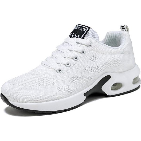 Zapatos Mujer Nuevos Zapatos De Mujer Transpirables Suela Blanda Zapatillas De Correr Casuales Zapatos Deportivos Con AmortiguacióN De Aire Mujer 42 White-image