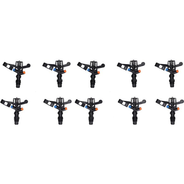 10PCS Aspersor De Brazo Oscilante Con Rosca Macho G1/2 Giratorio 360 Grados Aspersor De CéSped Para Suministros De JardíN-image