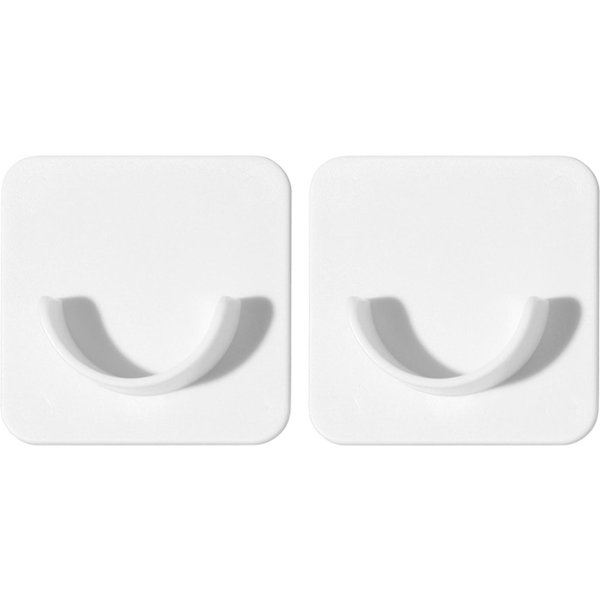 Soporte Para Barra De Cortina Estable Fijo Adhesivo Soporte Para Barra TelescóPica Para Hogar BañO Cocina White-image