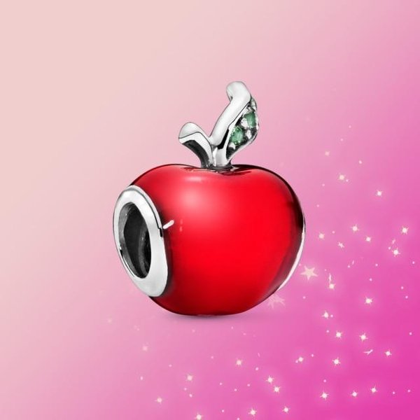 JoyeríA De Plata 925 Charm Blancanieves Colgante 7 Enanitos Manzana Roja Apto Para Pulsera De Moda Original Mujer Abalorio Regalo-image
