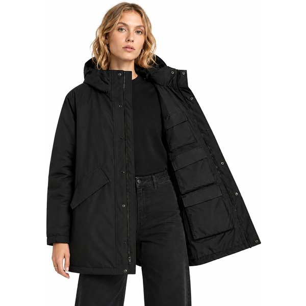 Unisex Kurtka PodróżNa Z 14 Ukrytymi Kieszeniami I 2 ZewnęTrznymi Kieszeniami Lekka Inteligentny Design Do Przenoszenia Ubrań I NiezbęDnych Rzeczy Na 5 Dni M Czarny-image