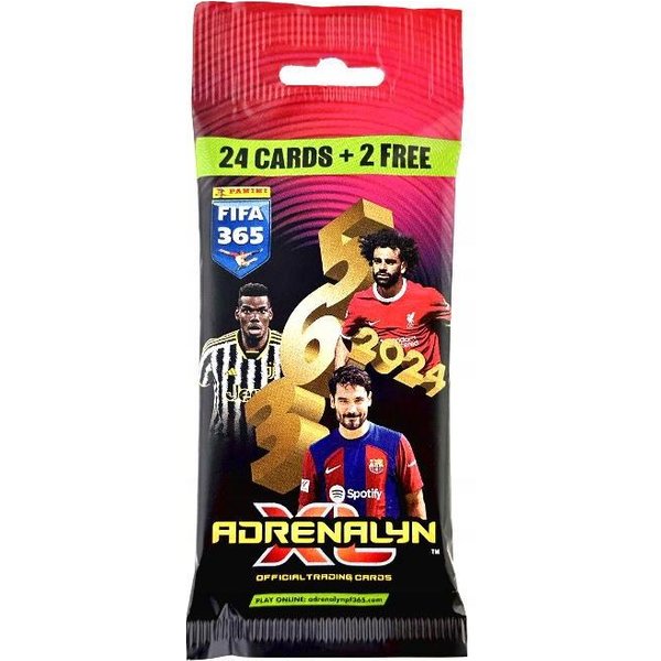 Panini Fifa 365 2024 Adrenalyn Xl Sobre Fat Pack 24 + 2 Tarjetas De FúTbol-image