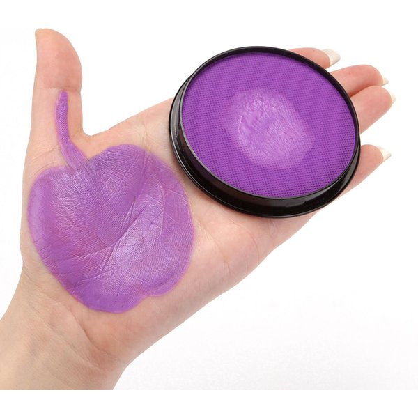 Pintura Facial Y Corporal Maquillaje A Base De Agua Pintura Pigmento Seguro No TóXico Pintura Facial HipoalergéNica FáCil PúRpura-image