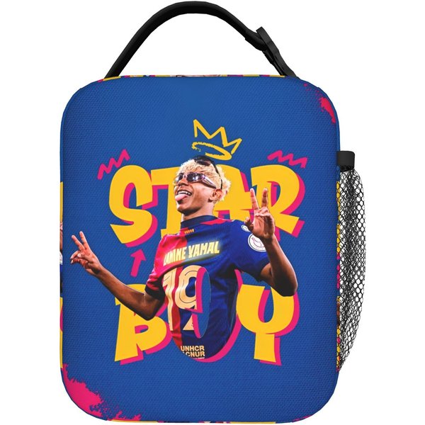 Lamine Y-Yamal Numer 19 PiłKa NożNa Izolowana Torba Na Lunch Szczelny Pojemnik Na Lunch Torba ChłOdząCa Torba Tote Lunchbox College Piknik One Size-image