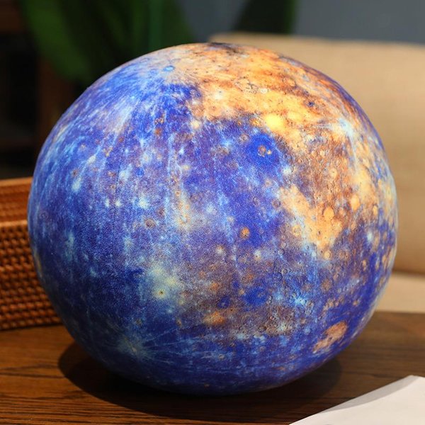 Realistyczna Pluszowa Zabawka Ziemia SłOńCe Mars Wypchany UkłAd SłOneczny Merkury Jowisz Saturn Uran Neptun Planeta OkrąGłA PiłKa Poduszka Do Rzucania About 25-27Cm-image