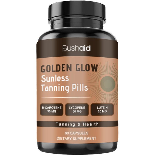 PíLdoras De Bronceado Dorado Bushaid – Betacaroteno, Licopeno Y LuteíNa Suplemento Natural Para Bronceado Y Salud De La Piel (60 CáPsulas) 1Pack-image