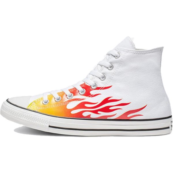 Converse Chuck Taylor All Star Archive Print PłOmień Odporne Na śCieranie Lekkie Wysokie Trampki PłóCienne Unisex BiałE 43 White-image