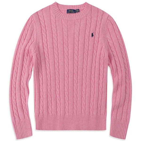 SuéTer Cuello Redondo RogueWave Para Hombre OtoñO Invierno Nueva Moda Jacquard CláSico Paul Bordado Golf Jersey De Punto Casual XXL Color Rosa-image