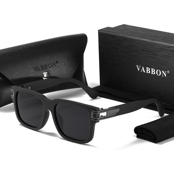Gafas De Sol Polarizadas De Lujo Para Hombre Gafas De Sol Retro Cuadradas Espejadas UV400 Para Hombre Gafas Cuadradas Espejadas De Verano Para Hombre Black-image