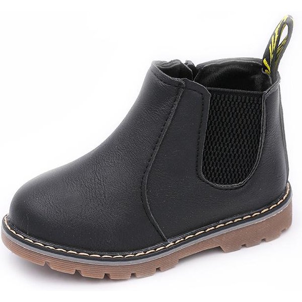 Zapatos De OtoñO Para NiñOs, Botas De Cuero Impermeables De Cuero Pu, Botas De Nieve CáLidas Para NiñOs, Botas De Goma Para NiñAs Y NiñOs 23-image