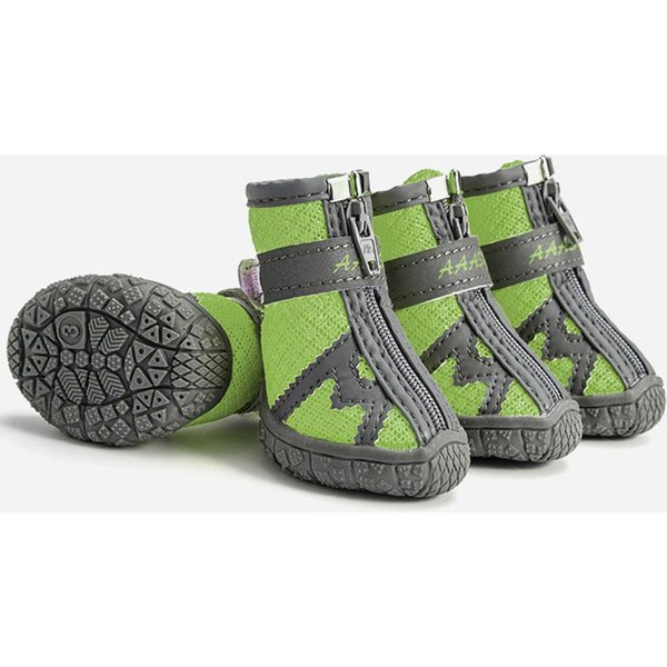 4 Szt. Wodoodporne Buty Dla PsóW, Kalosze Dla PsóW Z Odblaskowym Paskiem, AntypośLizgowe, OddychająCe, śNiegowe Buty Dla MałYch PsóW, KotóW I SzczeniąT Size 5-image