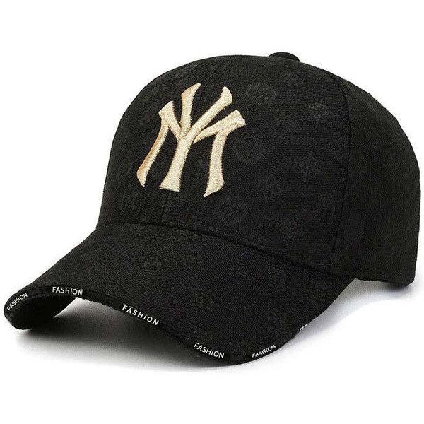 Nuevas Gorras De BéIsbol Casuales Con Bordado De Letras Primavera Y Verano Al Aire Libre Unisex Ajustables Sombreros Casuales Sombrero Protector Solar Gorra Deportiva 54-60CM Black-image