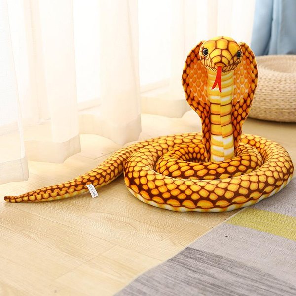 70/170/240Cm Serpiente Colorida De SimulacióN Cobra Peluche Animales De Peluche Serpientes Peluches MuñEco Divertido Broma De Burla Juguetes Suaves DecoracióN Del Hogar About 170Cm-image