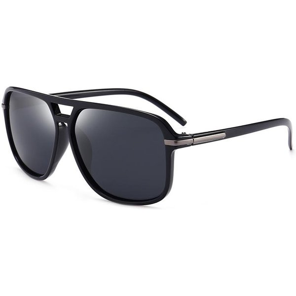 Gafas De Sol Polarizadas Hombre Moda Doble Puente Montura Cuadrada Gafas De Sol DiseñAdor Unisex Gafas De Conducir Gafas De Sol UV400 Y12518YY--image