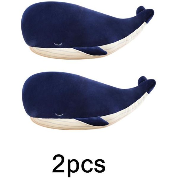 Juguete De Peluche Super Suave De Dibujos Animados De 25 Cm Animal Marino Ballena Azul Juguete Suave Animal De Peluche Pez Regalo De CumpleañOs Para NiñOs 25CM-image
