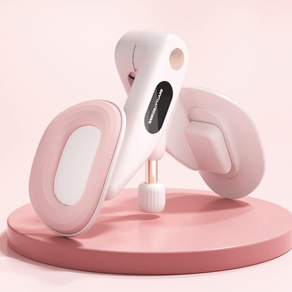 Dispositivo De Ejercicios De Kegel Thigh Master Resistencia Ajustable Con Contador Entrenador Muscular RotacióN De 360 Grados Para Yoga MúSculo Del Suelo White-image