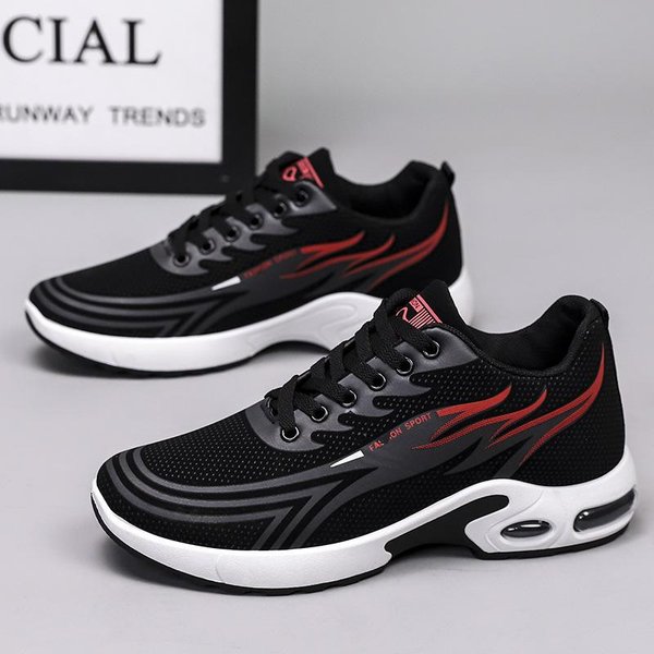 Zapatos De Hombre Primavera Nuevos Zapatos Casuales Con ColchóN De Aire De Fondo Grueso Zapatos De Hombre Zapatos De Estudiante De Moda Zapatos Deportivos Transpirables Para Correr Para Hombres 44 Gray-image