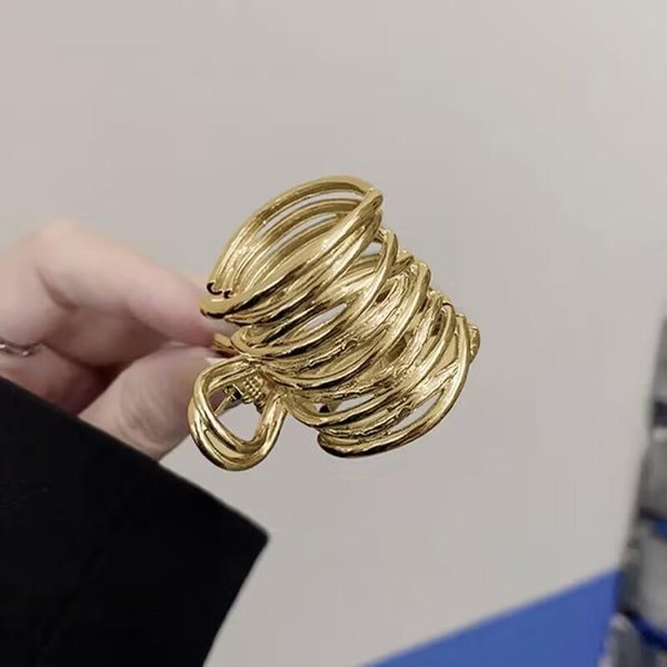 Wysoka Spinka Do Kucyka Dla Kobiet Moda Metalowa Spinka Do WłOsóW Dziewczyny Zaciski Dziewczyna Naprawiono Spinka Do WłOsóW Klips Do WłOsóW Akcesoria Do WłOsóW Nakrycia GłOwy ZłOty-image