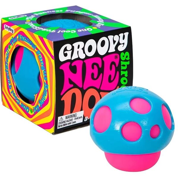 Needoh Groovy Shroom Squishy Fidget Toy Retro Grzyb MięKka PiłEczka Antystresowa Nietoksyczna Ulga W LęKu Uspokojenie Zabawka Do Towarzyszenia Na Biurko-image