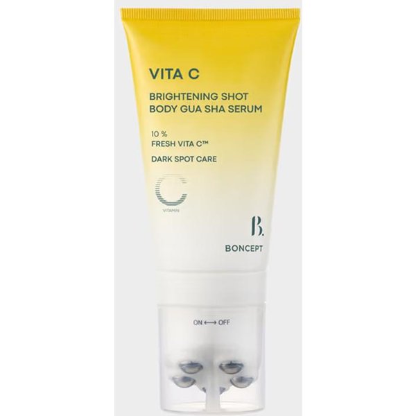 Boncept Vita C RozjaśNiająCy Shot Serum Do CiałA Gua Sha 100 Ml / Boncept D-Panthenol Naprawczy Shot Serum Do CiałA Gua Sha 100 Ml Vita C Brightening Shot Body Gua Sha Serum 100 Ml Beige-image